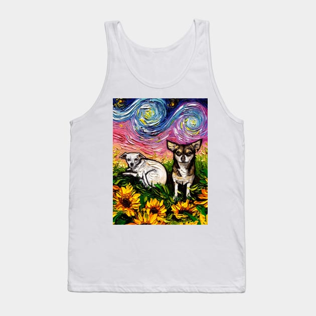 Two Chihuahuas Night Tank Top by sagittariusgallery